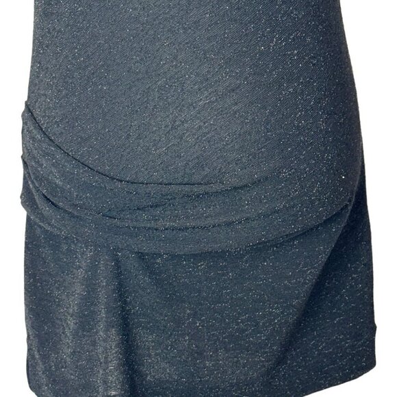 By Malene Birger Sweater Women Small Black Metallic Knit Mock Neck Hinnon Top - Picture 6 of 10